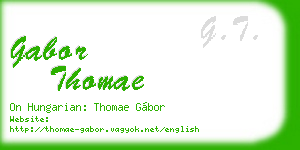 gabor thomae business card